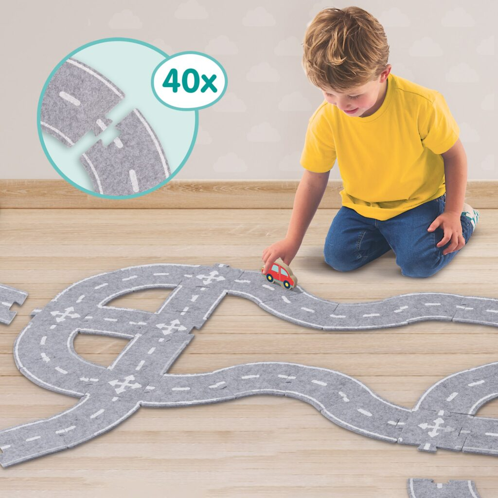 Felt Road Circuit 40pcs With Car