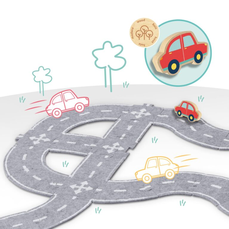 Felt Road Circuit 40pcs With Car