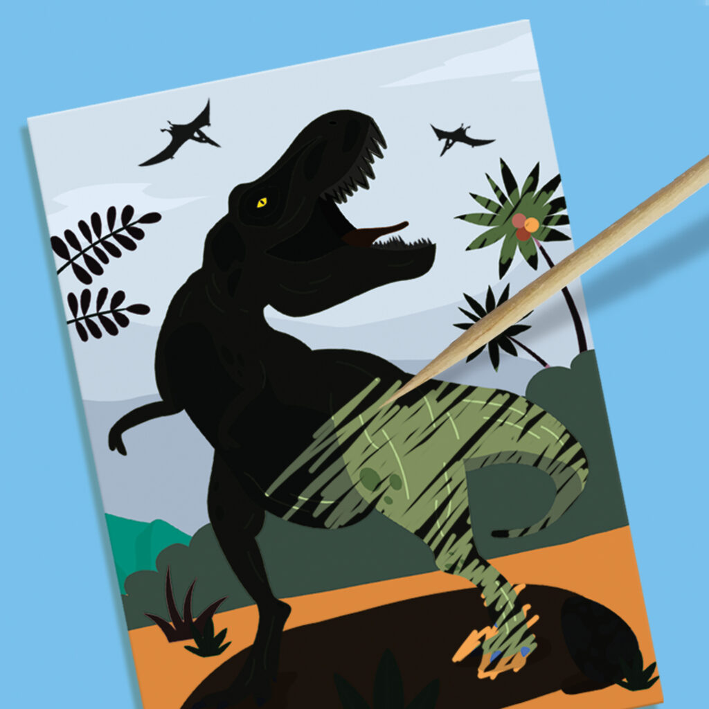 Dinosaurs 2 in 1 - Casting and Painting and Scratch