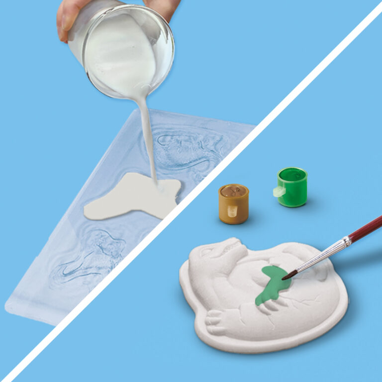 Dinosaurs 2 in 1 - Casting and Painting and Scratch