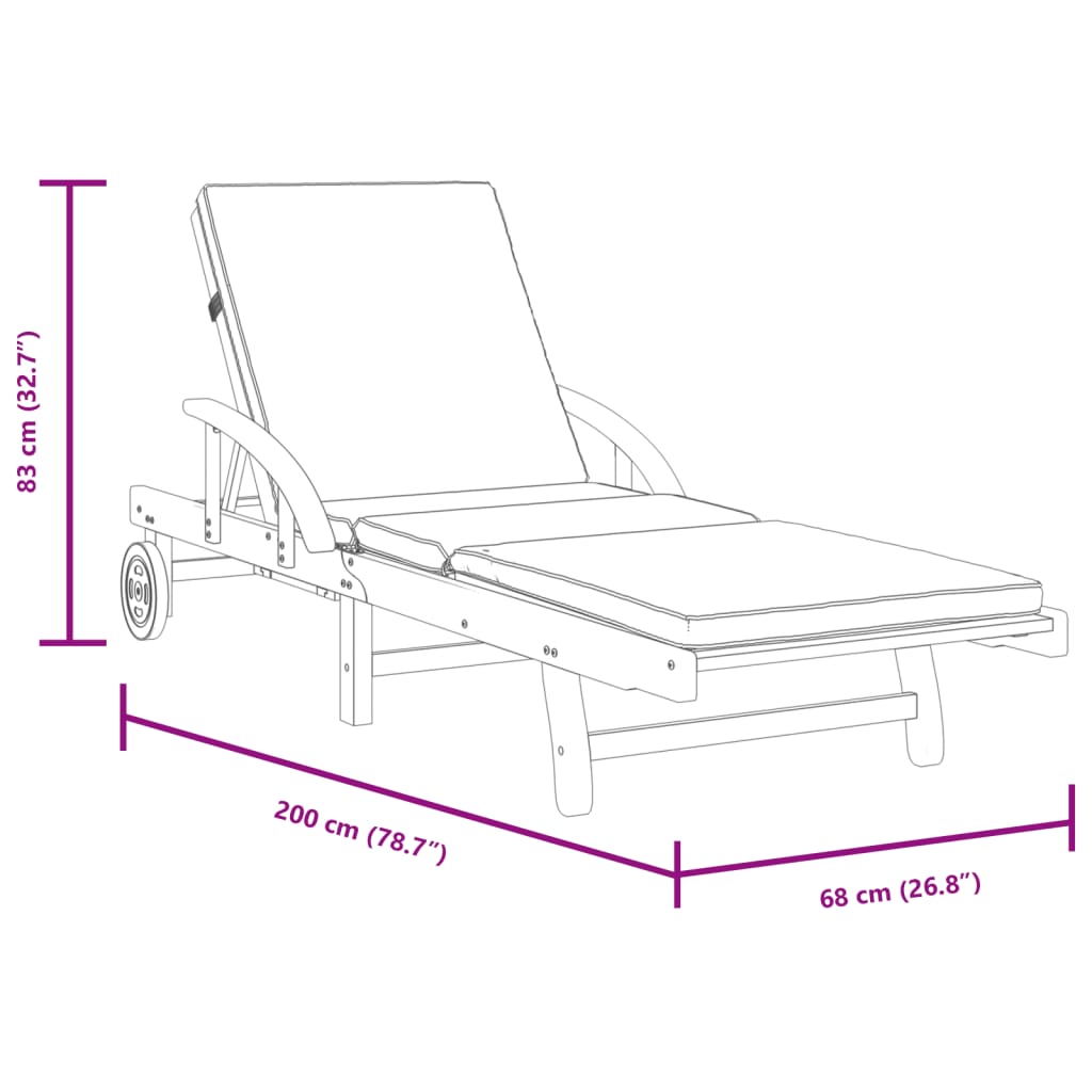 Blora Acacia Wood - 200cm Includes Cushions