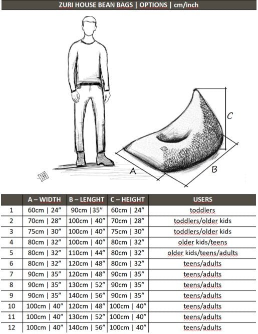 Knitted Bean Bag KIDS | OLIVE GREEN