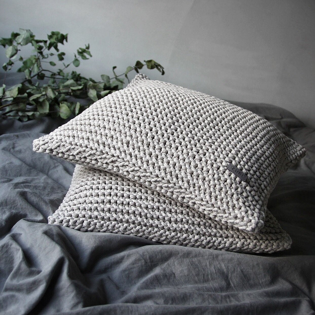 Knitted Cushion | OATMEAL