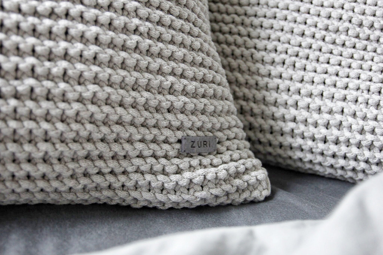 Knitted Cushion | OATMEAL