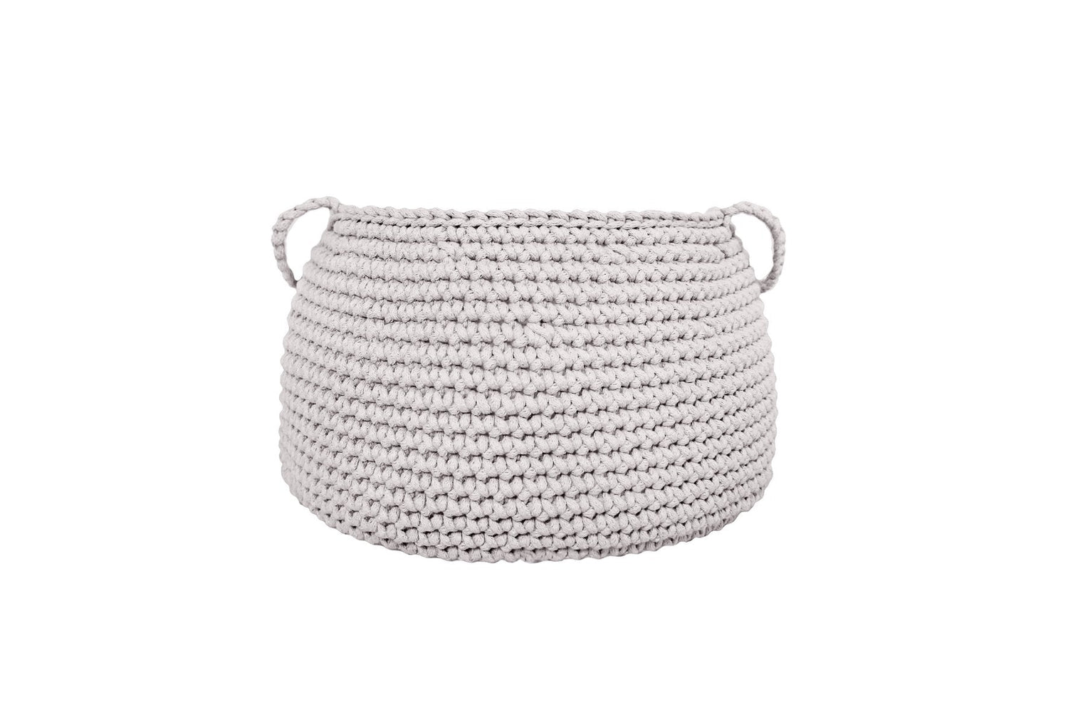 Crochet Basket, Size L | OATMEAL