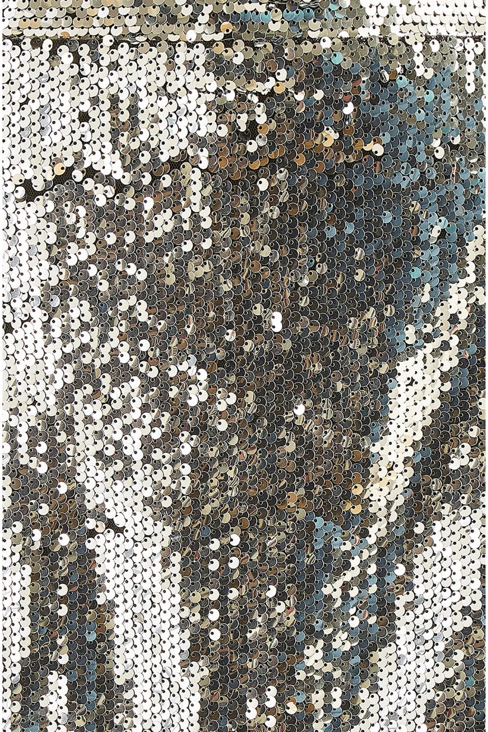 Mela Silver Sequin Mini Skirt
