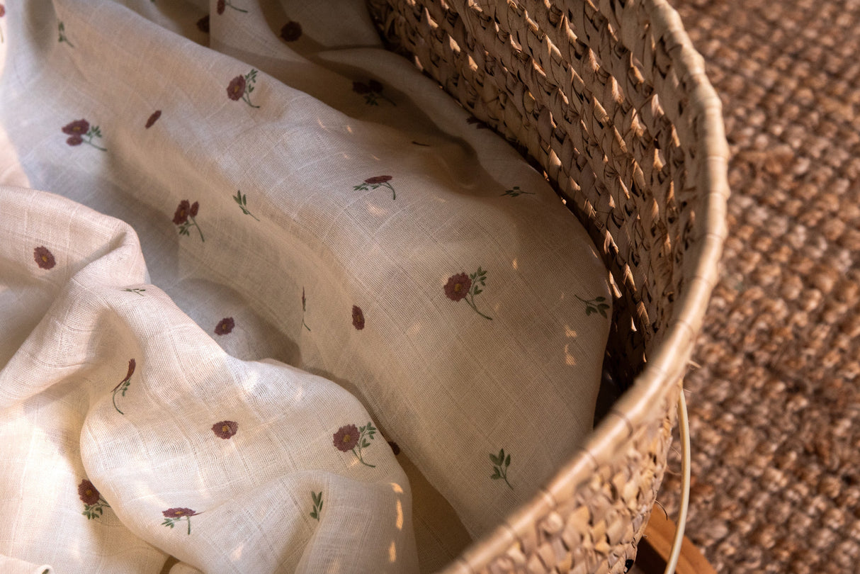 Muslin Swaddle Blanket (Large) - Meadow