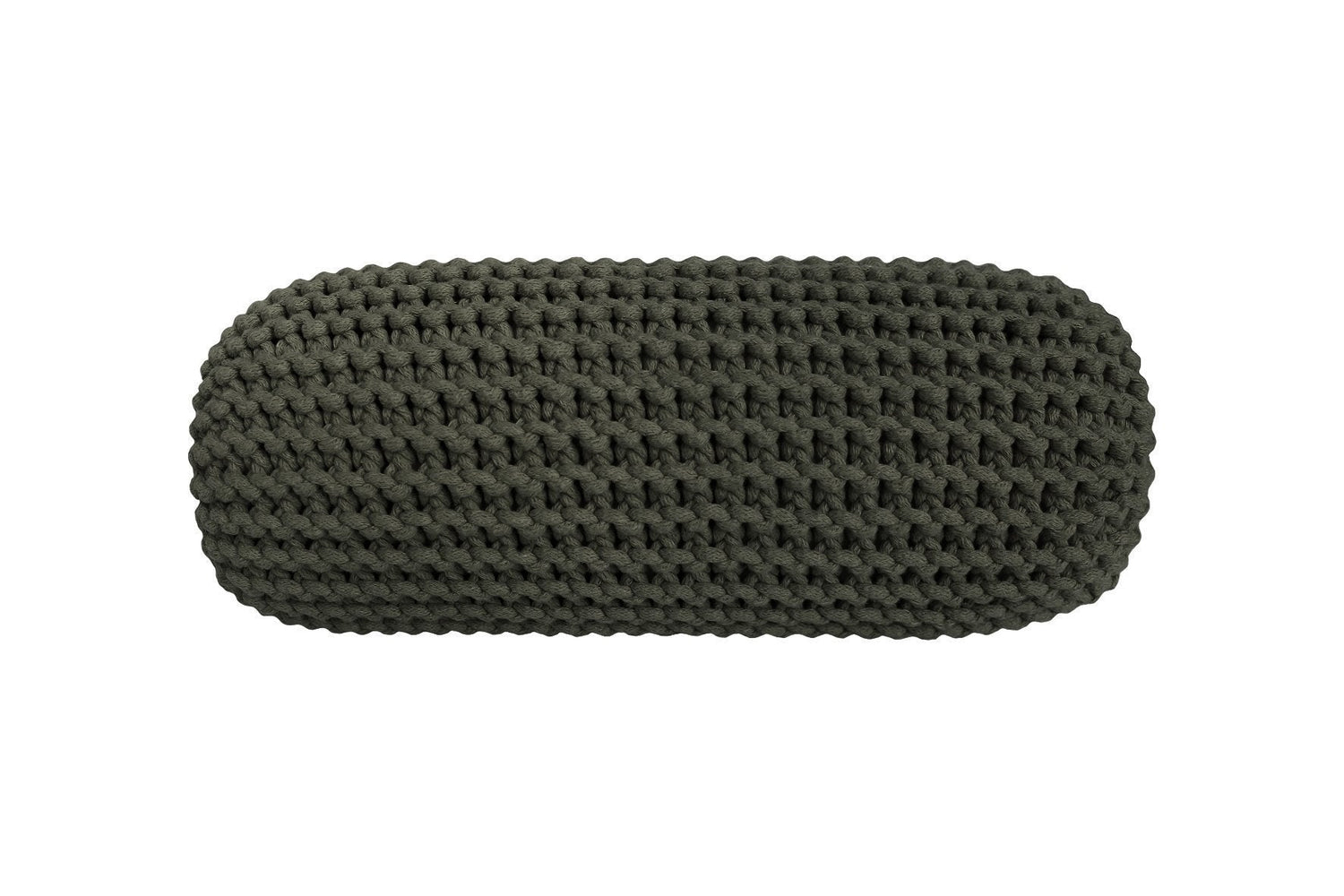 Knitted Neck Cushion | OLIVE GREEN