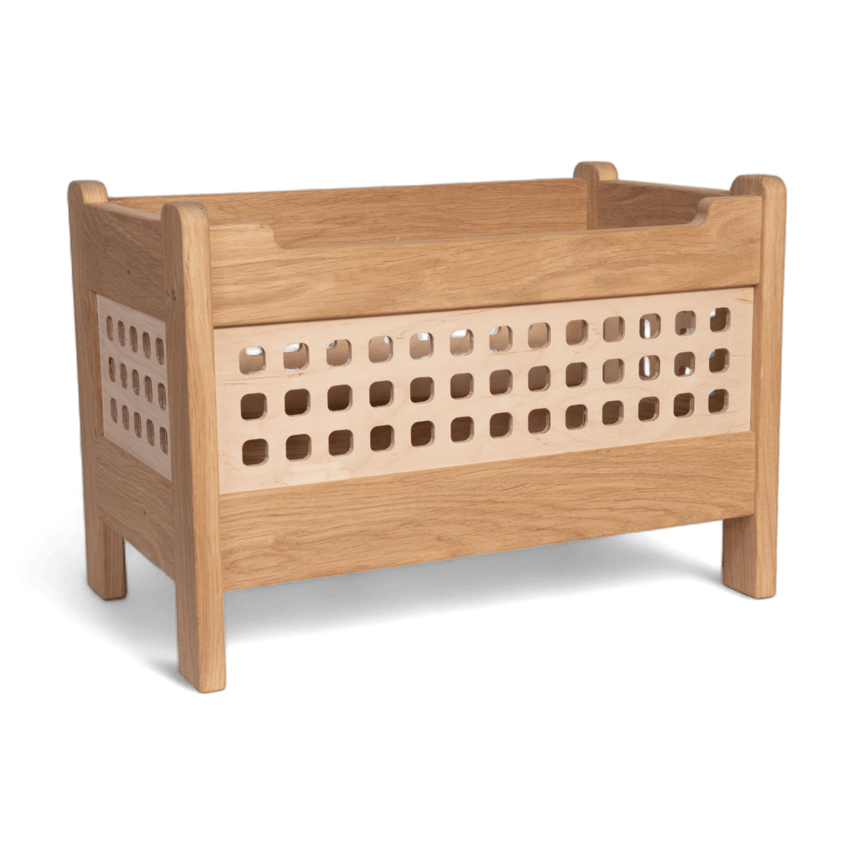 Toy Box, Open Top - Solid Oak