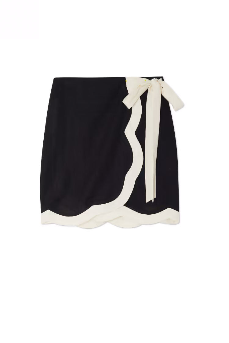 Mono Scallop Mini Jaspre Skirt