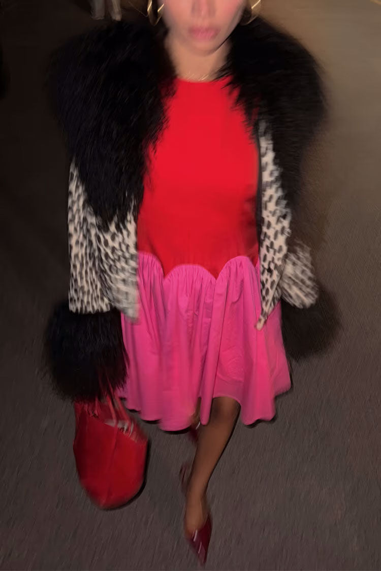 Red and Pink Mini Monika Dress