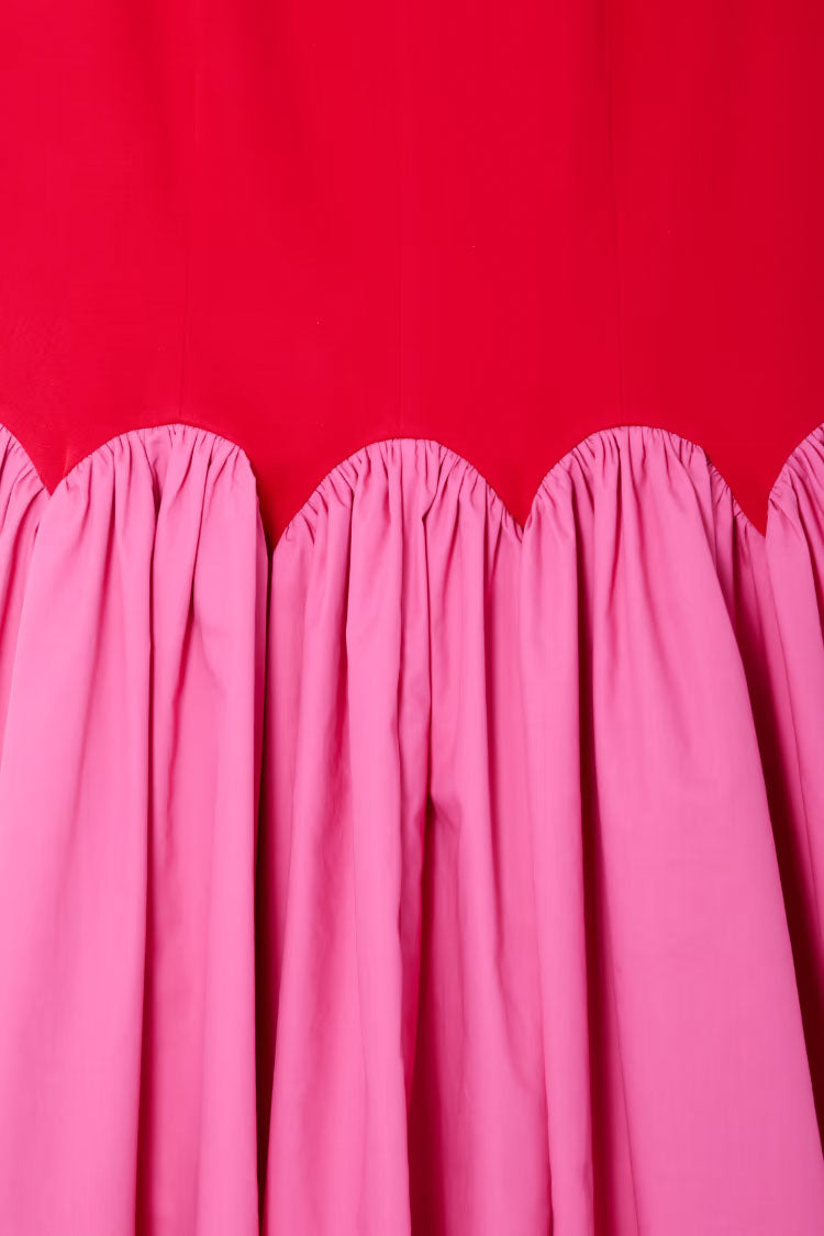 Red and Pink Mini Monika Dress