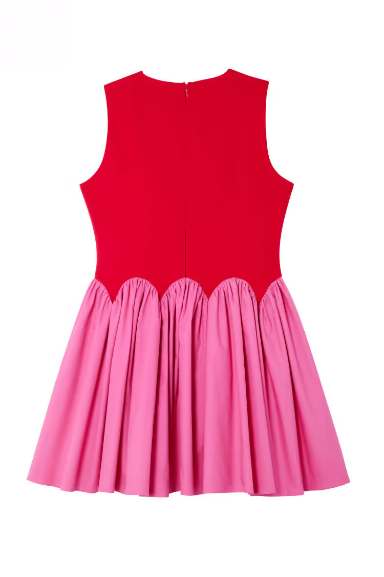 Red and Pink Mini Monika Dress