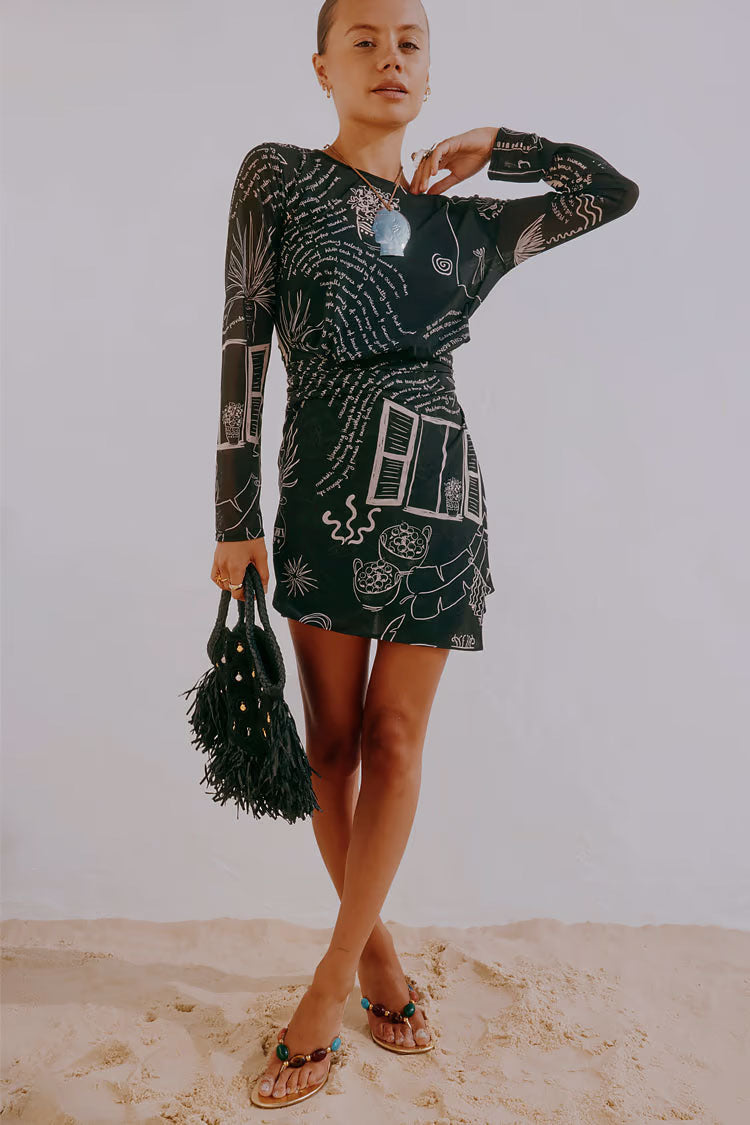 Mono Palma Mesh Mini Dress