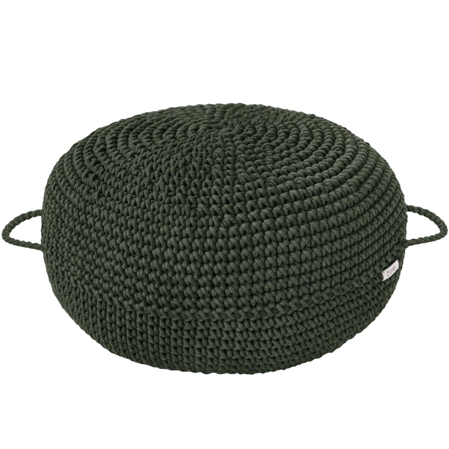 Crochet Ottoman | OLIVE GREEN