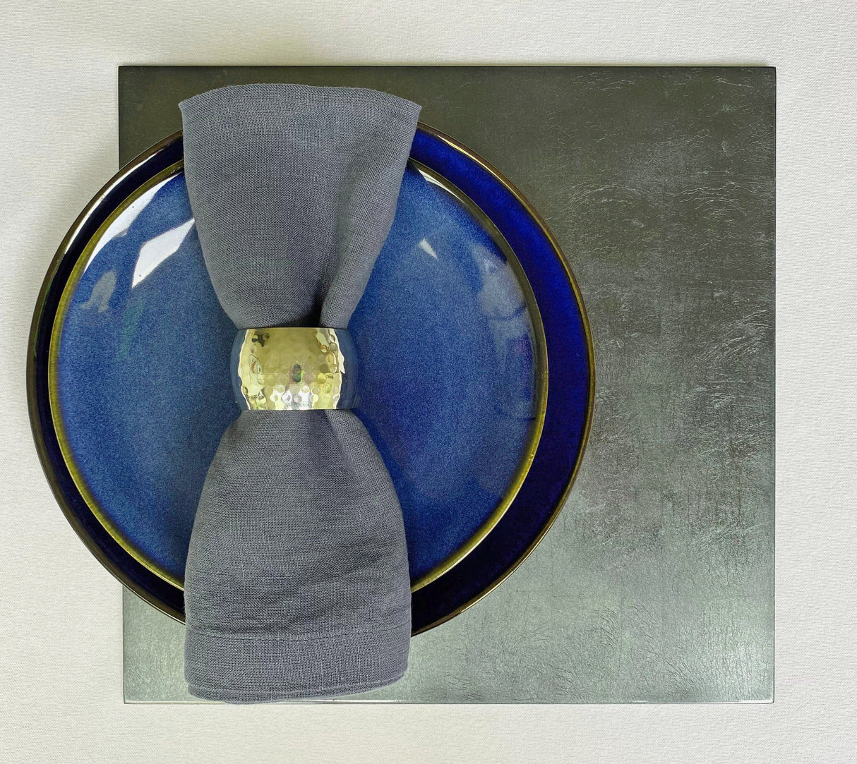 Silver Leaf Placemat - Stormy Sky