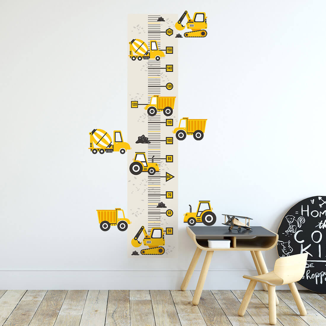 Height Measure | Yellow Construction Vehicles