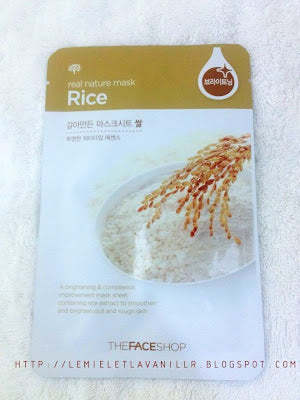 THE FACE SHOP REAL NATURE FACE MASK WITH RICE EXTRACT