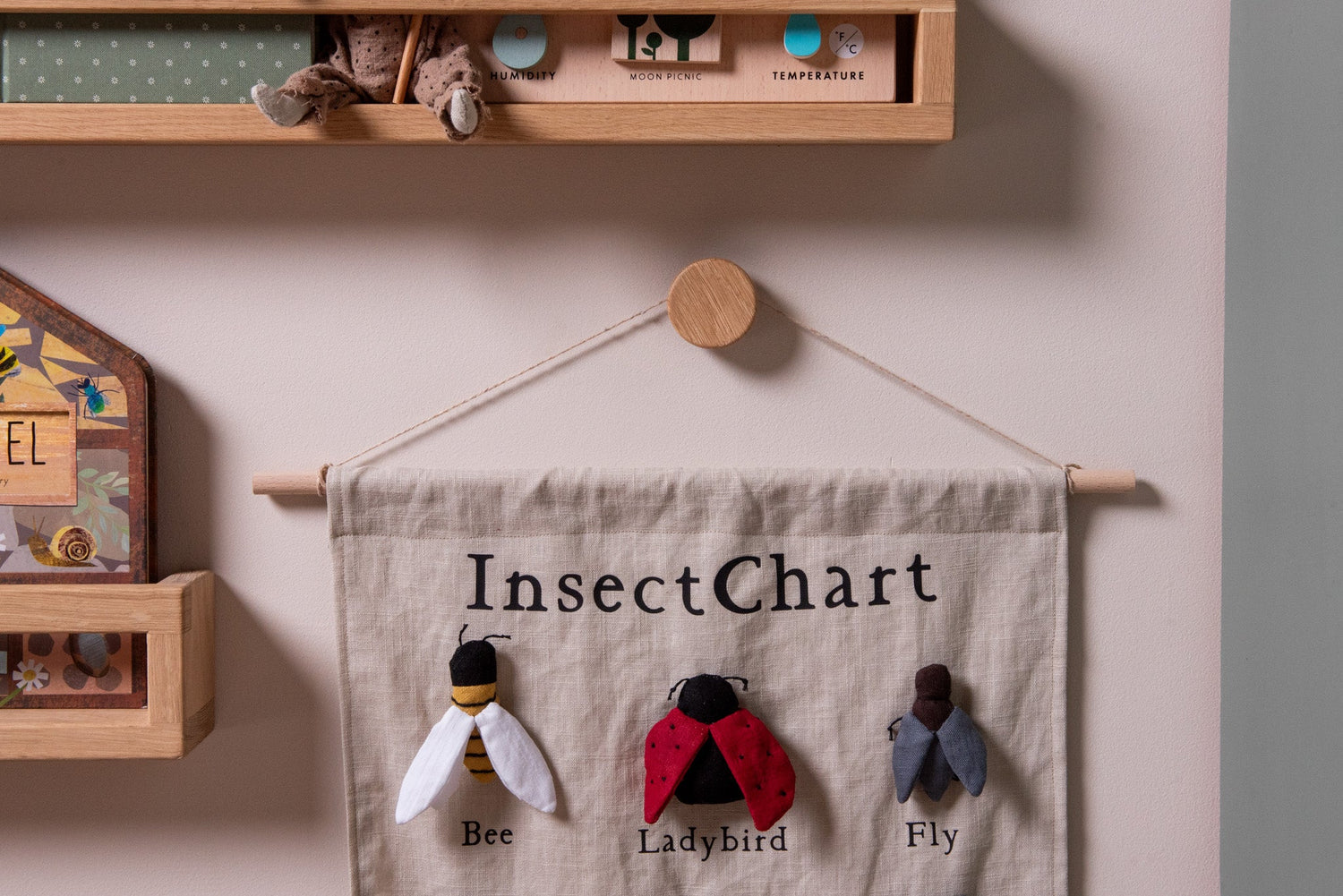 Round Wall Hook - Solid Oak