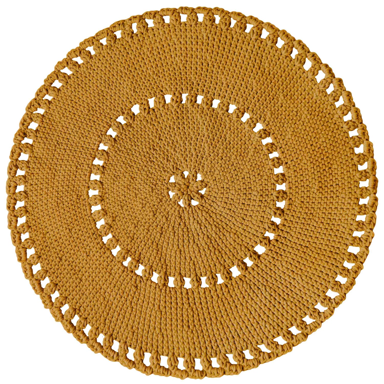 Crochet BOHO Rug | MUSTARD