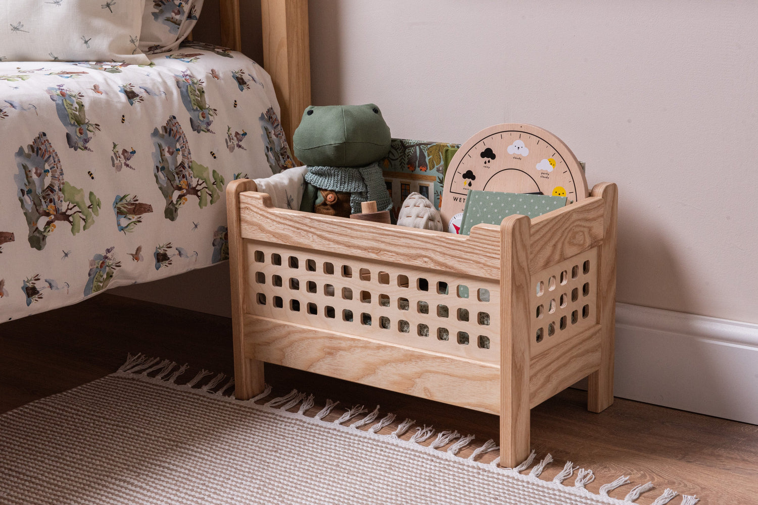 Toy Box, Open Top - Solid Ash