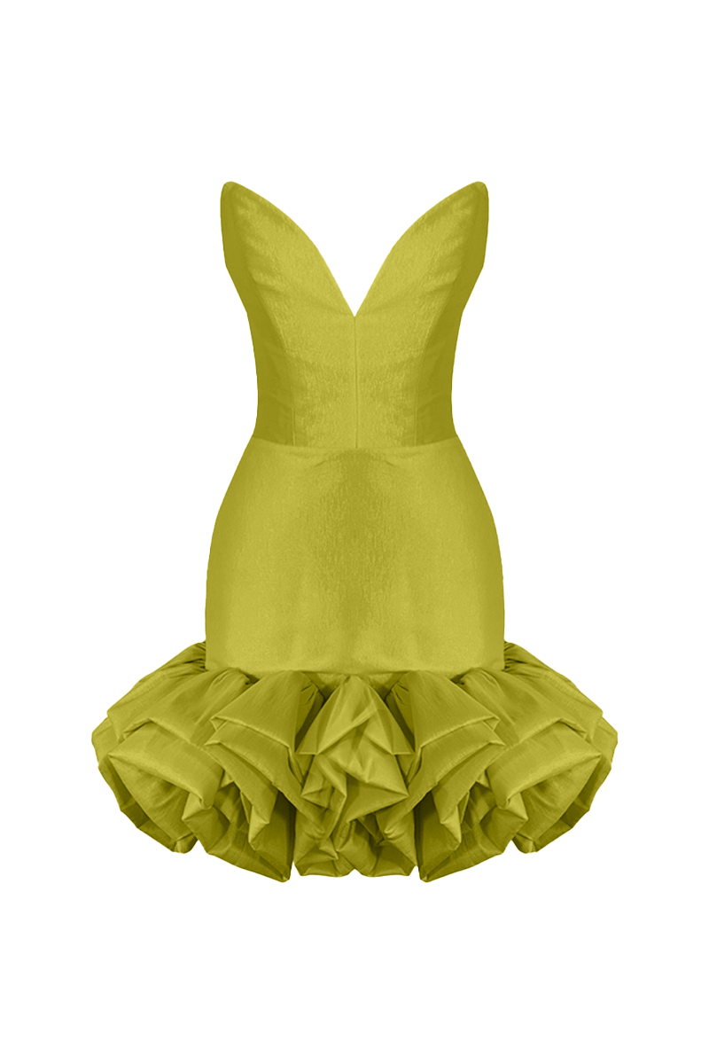 Swan Dress - Olivegreen