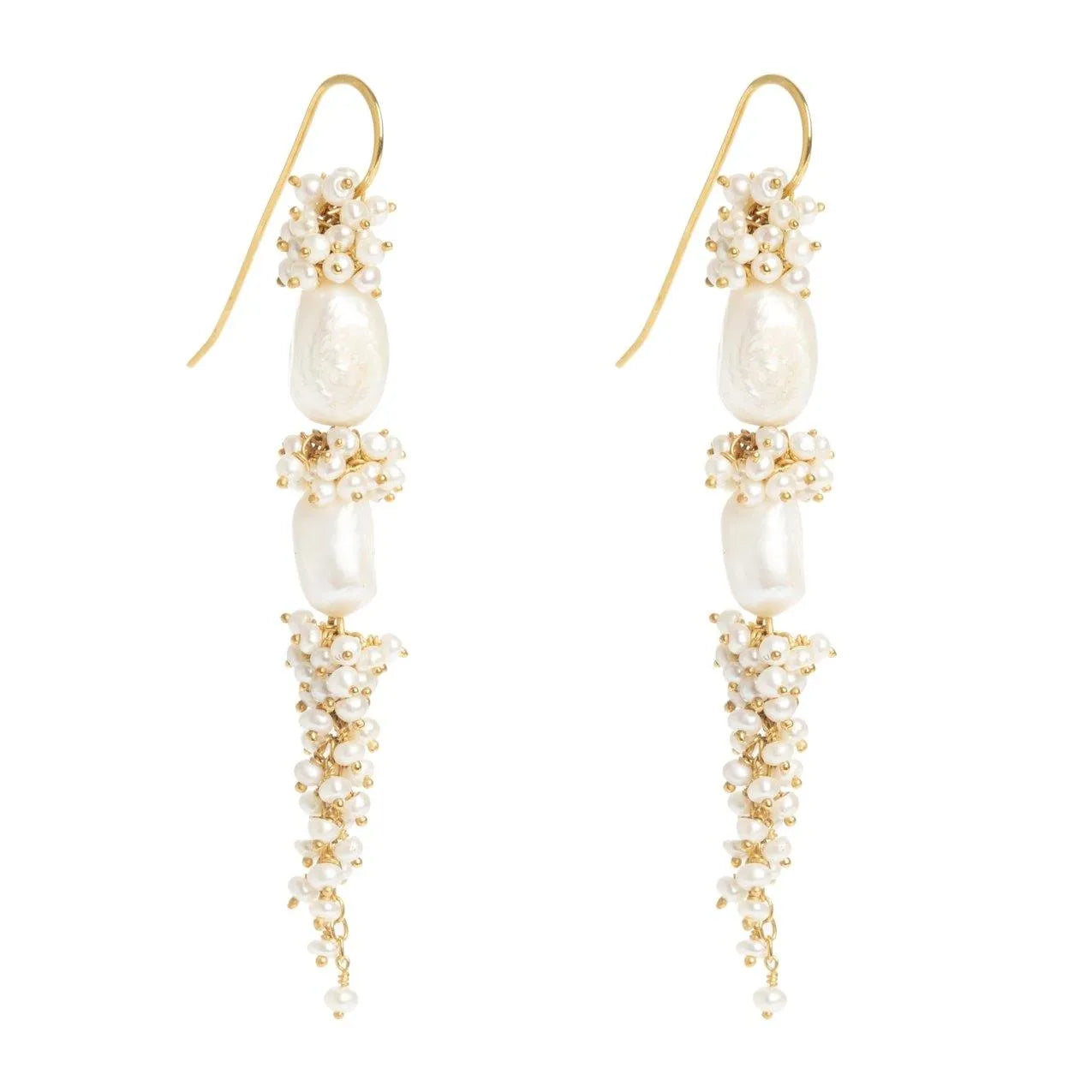 Baroque Pearl Long Drops