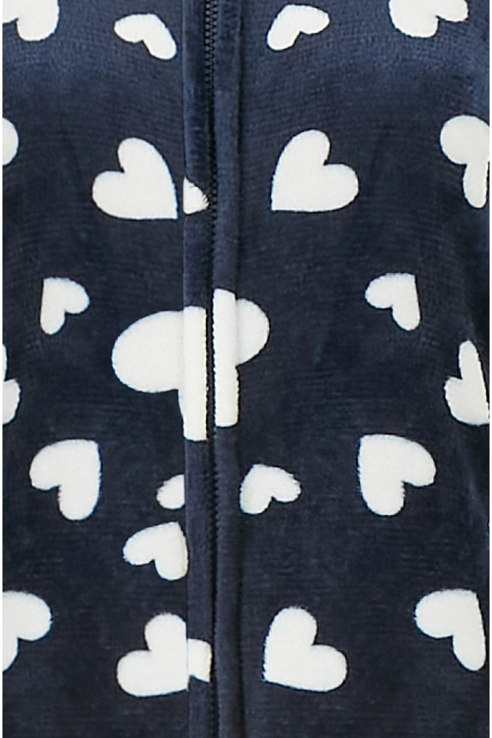 Yumi Navy Heart Super Soft Onesie With Pockets