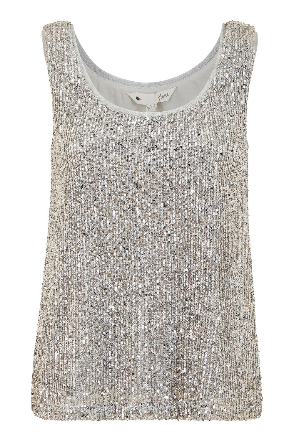 Yumi Silver Sequin Vest
