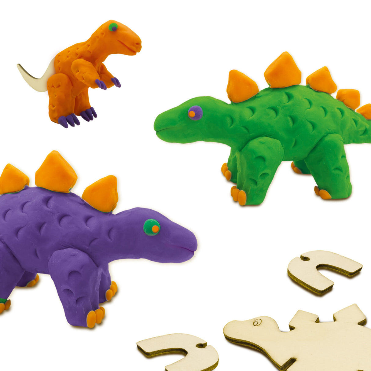 Dough - Dinosaurs Wooden Skeletons