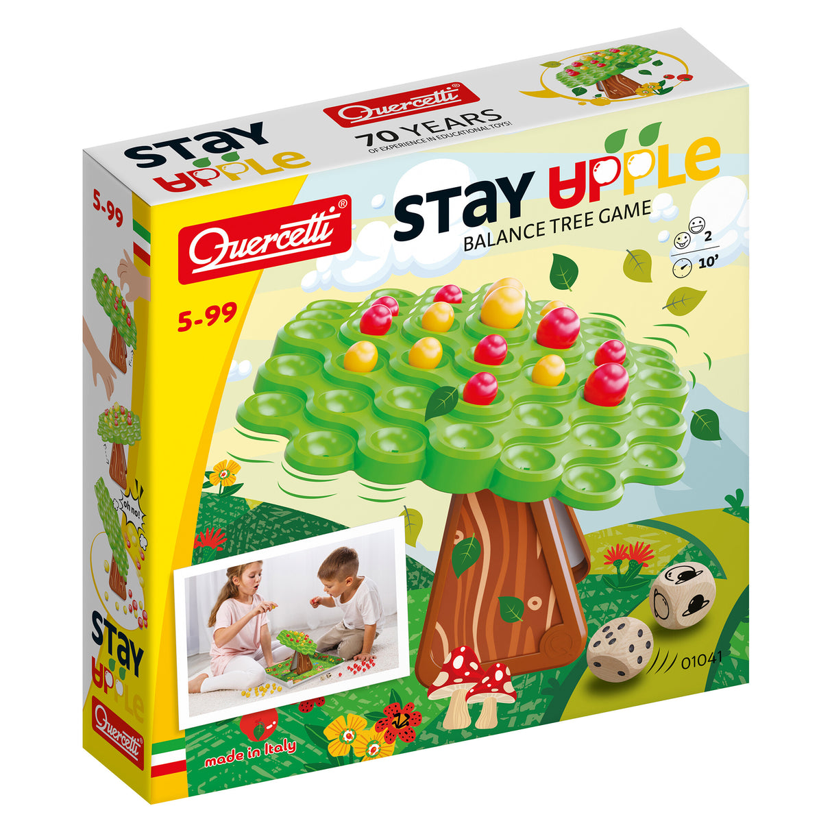 Quercetti Stay Apple Balance Tree Game