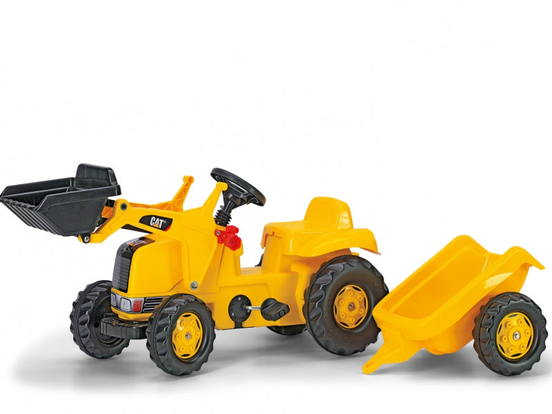 Rolly Toys Kid CAT Tractor With Front Loader and Trailer