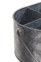 Drummond Six Compartment Oblong Galvanised Steel Caddy