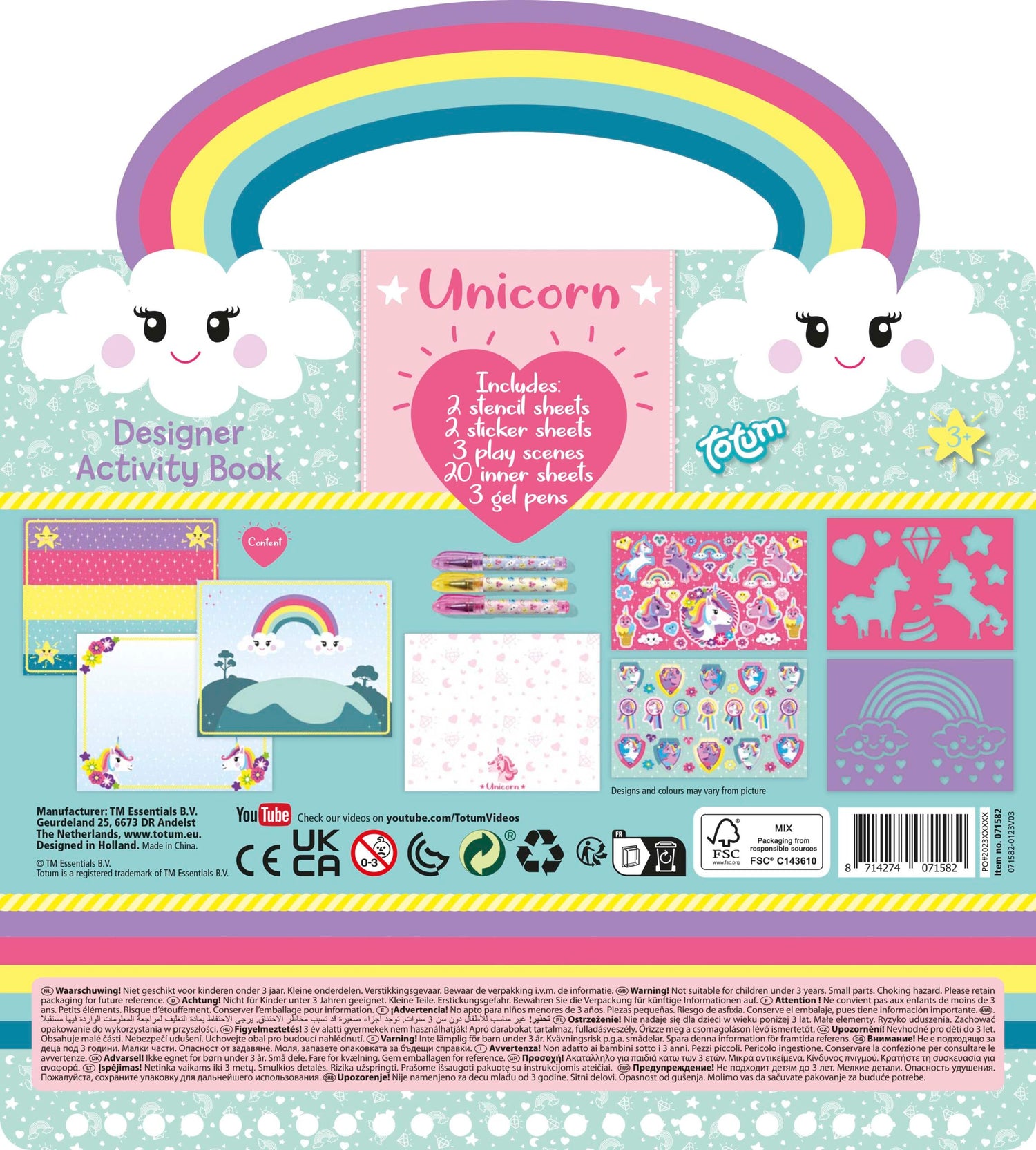 Unicorn Designer Activity Book