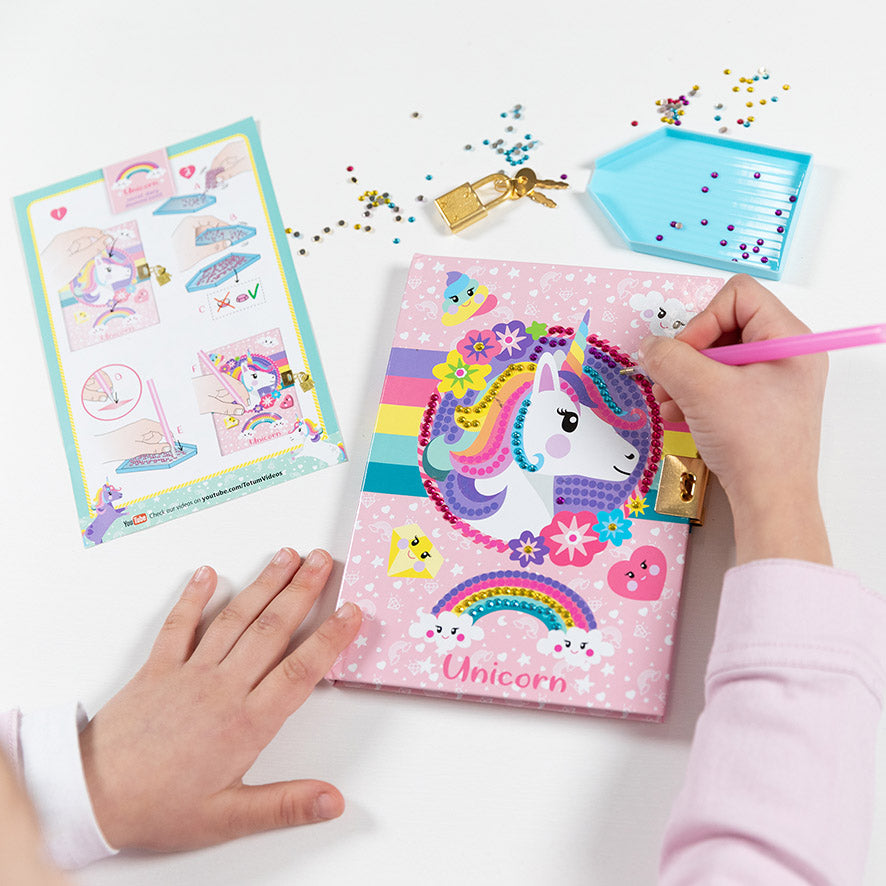 Unicorn Secret Diary Diamond Painting