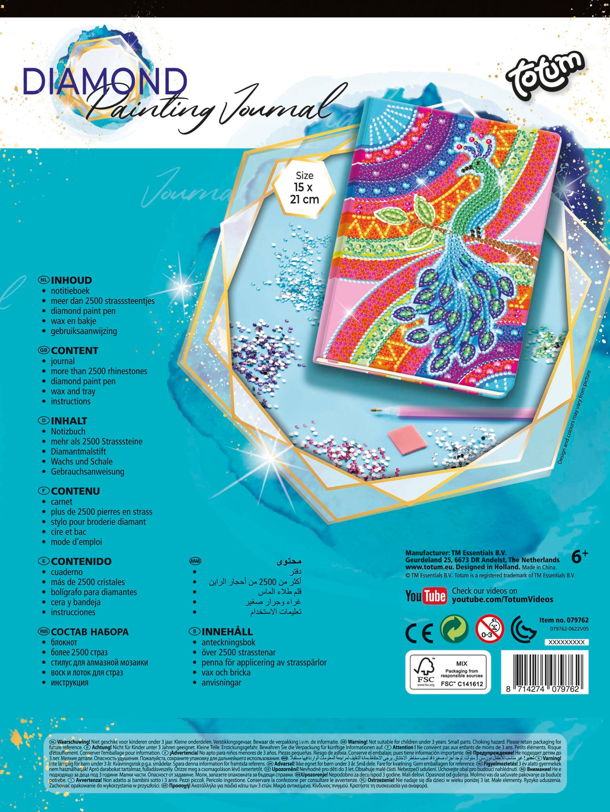Diamond Paint Notebook Peacock