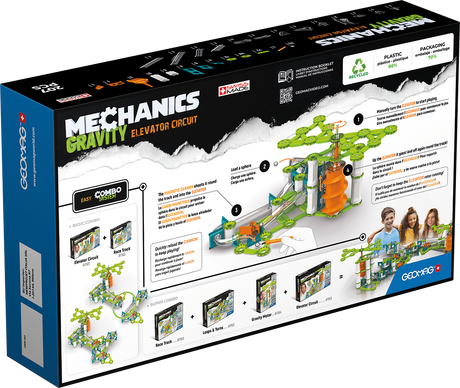 Geomag Mechanics Gravity Elevator Circuit 207 Pieces