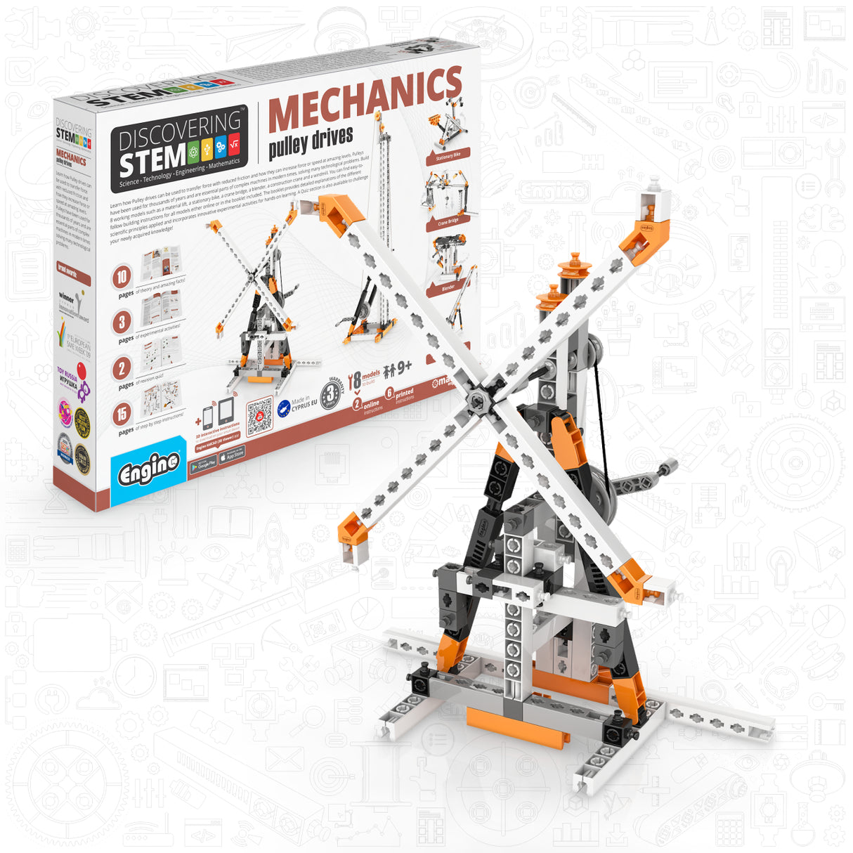 Engino Discovering STEM: Mechanics - Pulley Drives
