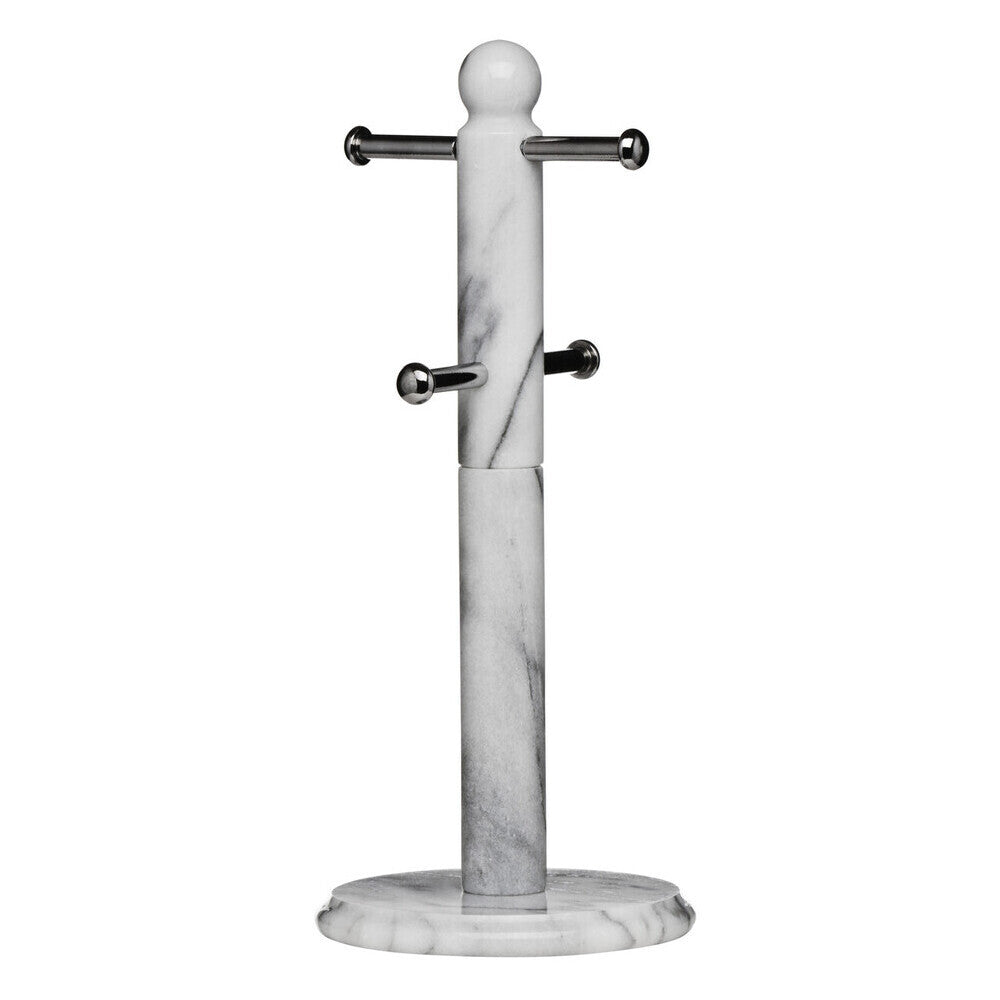 Salerno White Marble 4 Cup Mug Tree