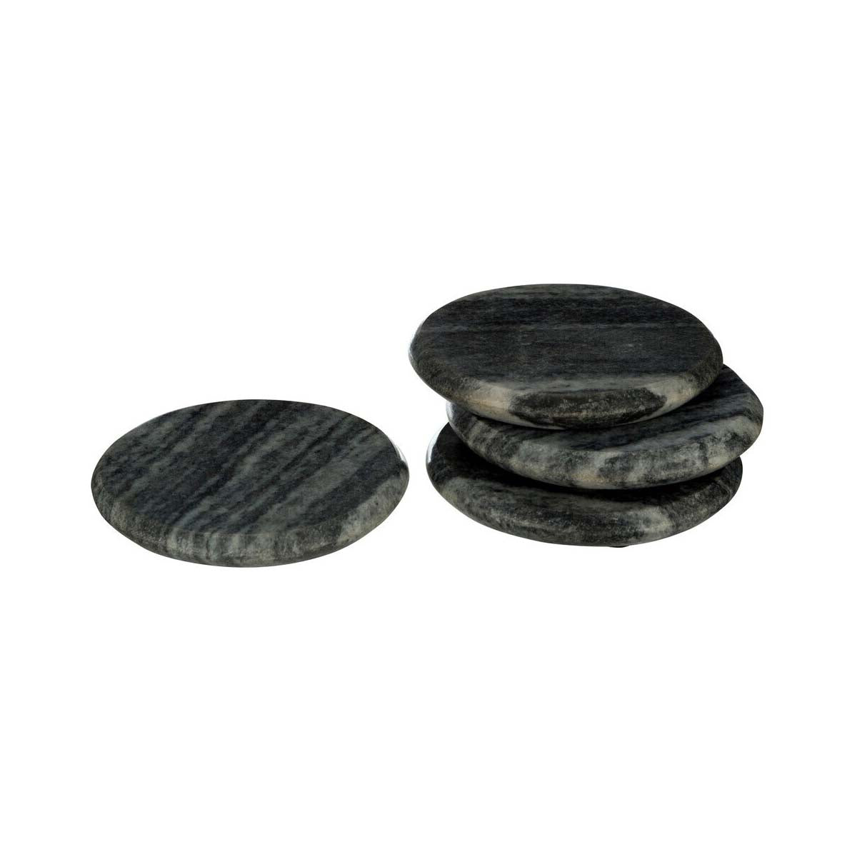 Marmore Set of 4 Grey Marble Round Coasters
