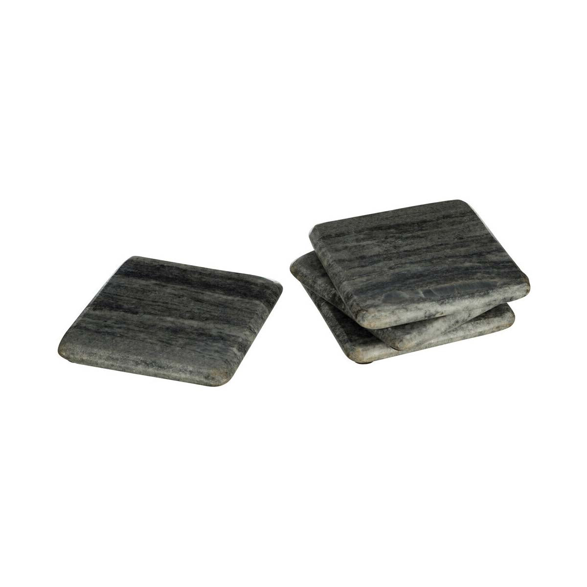 Marmore Set of 4 Grey Marble Square Coasters