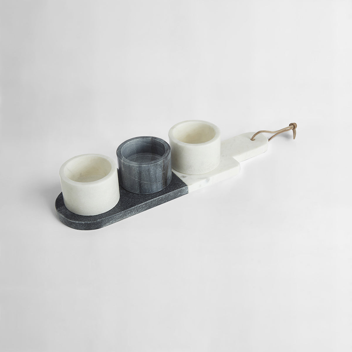 Bulgari Marble Condiment Bowls and Board Set