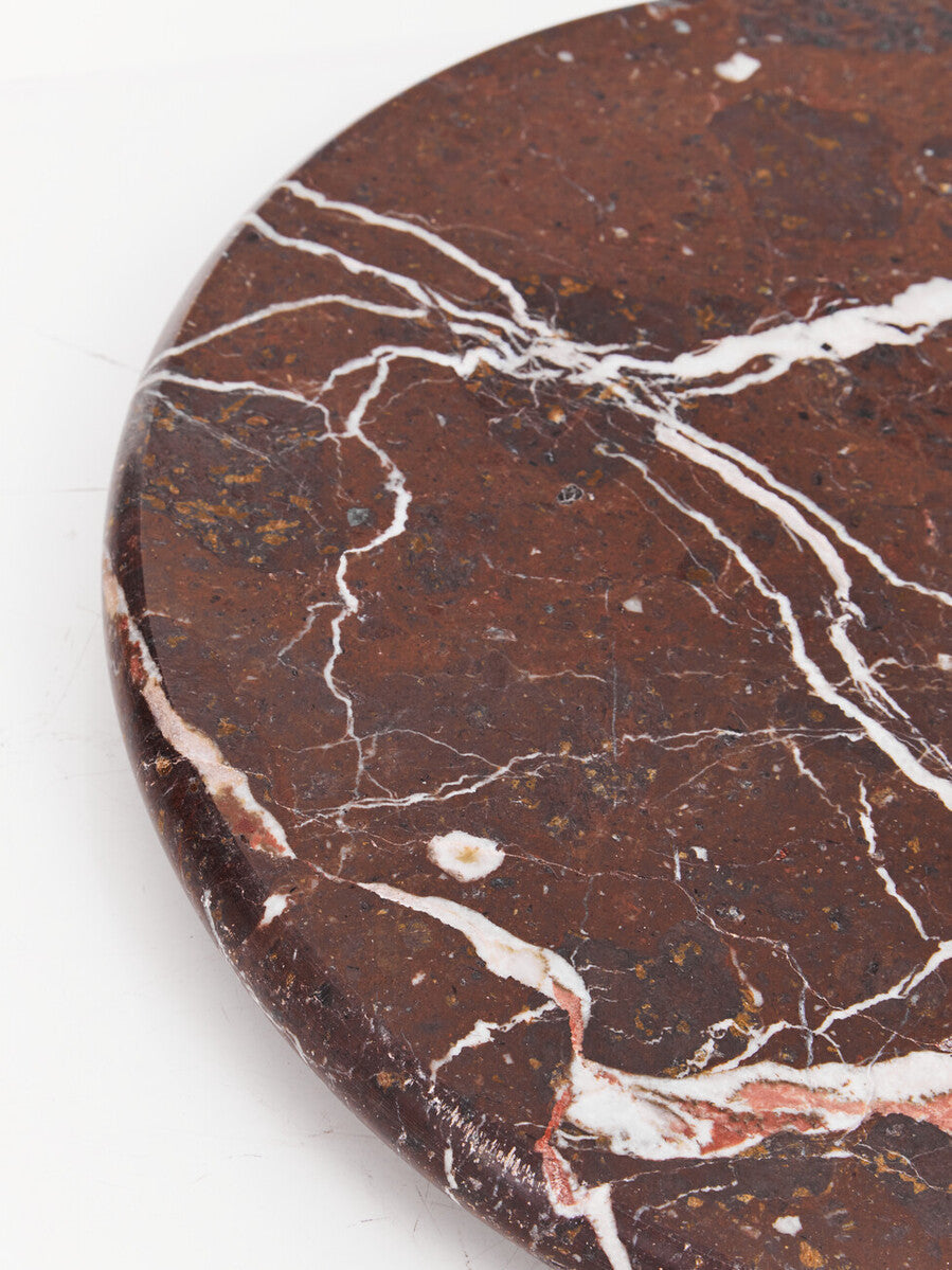 Salmo Red Marble Round Chopping and Serving Board