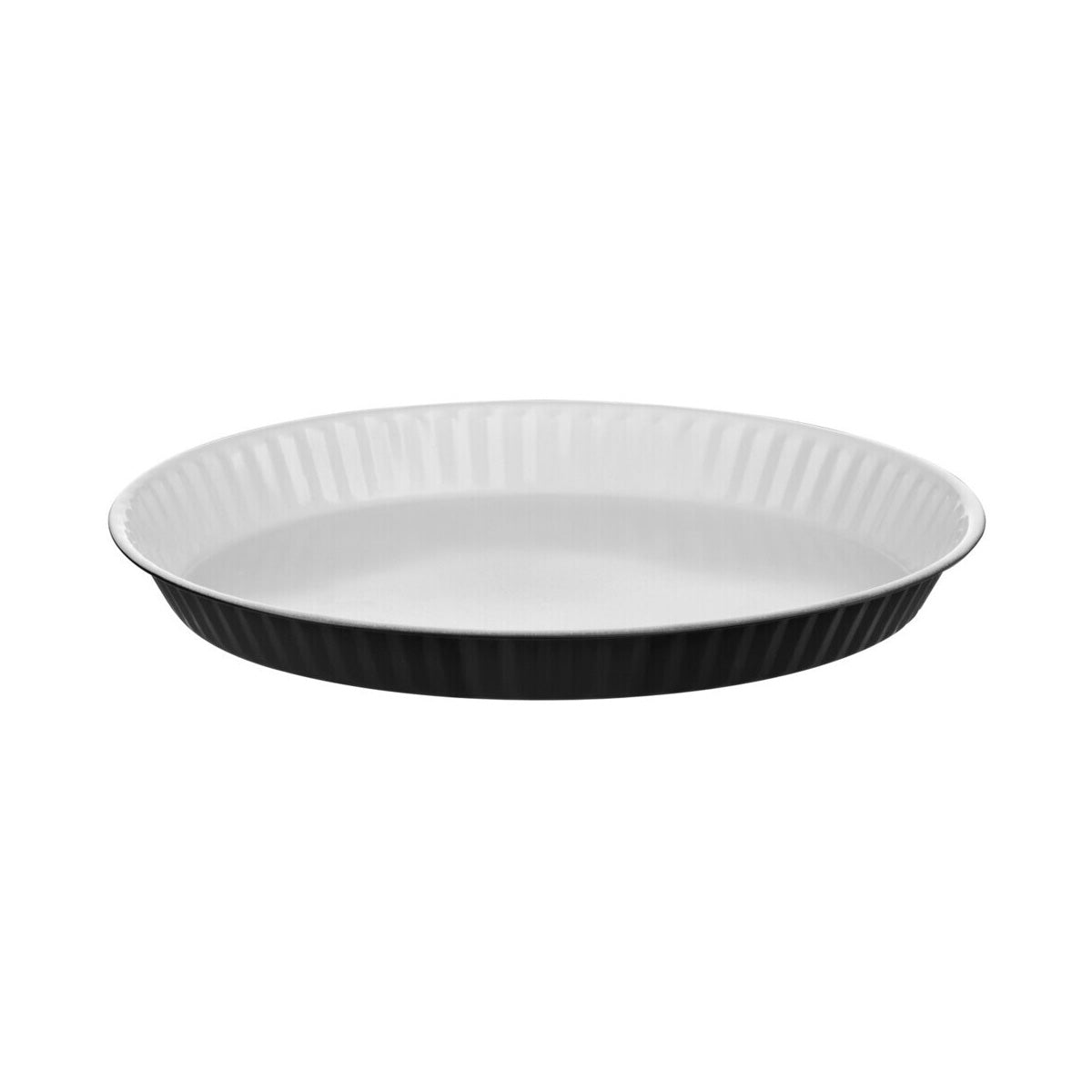Ecocook Black Low Flan Dish