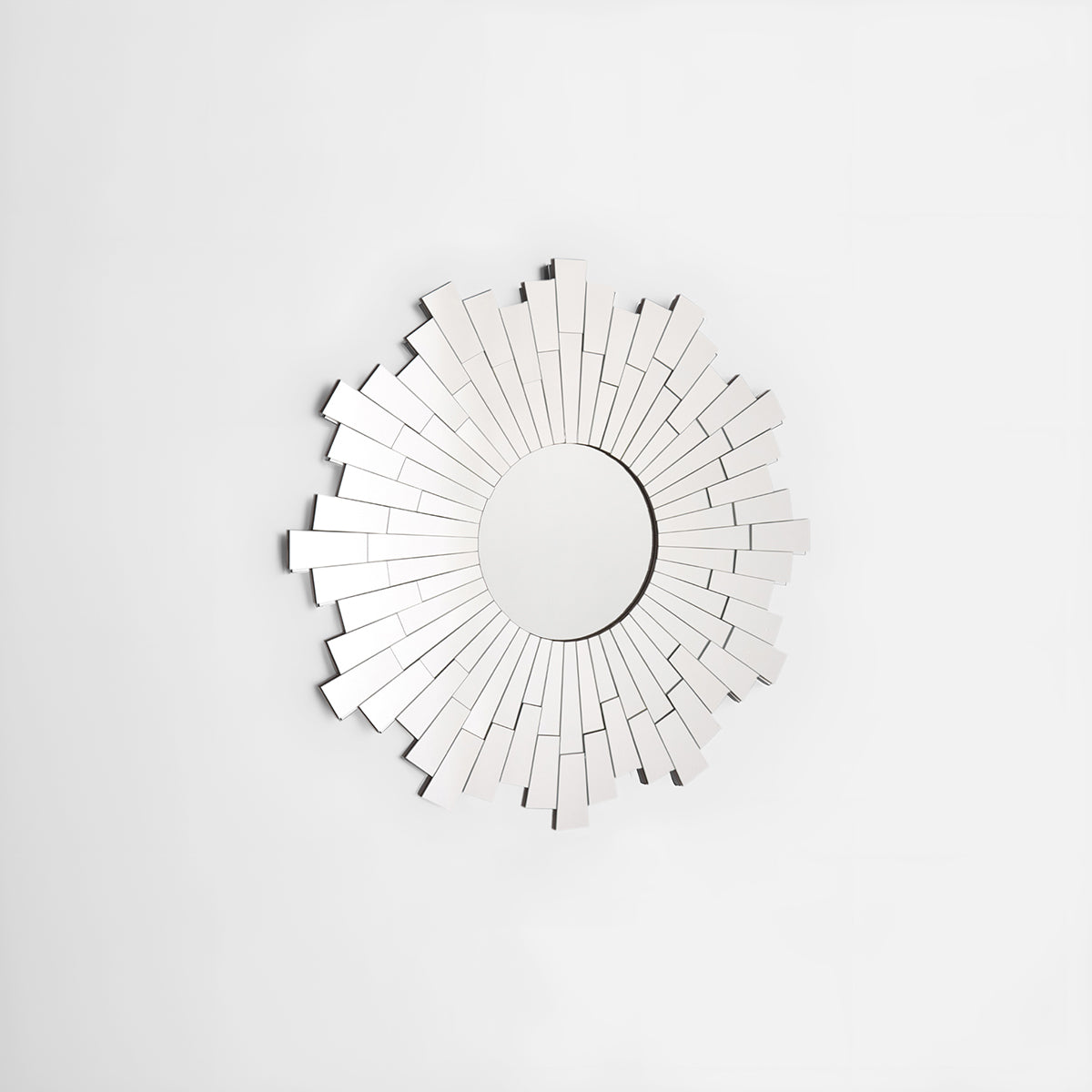 Glitzy Flared Circle Wall Mirror