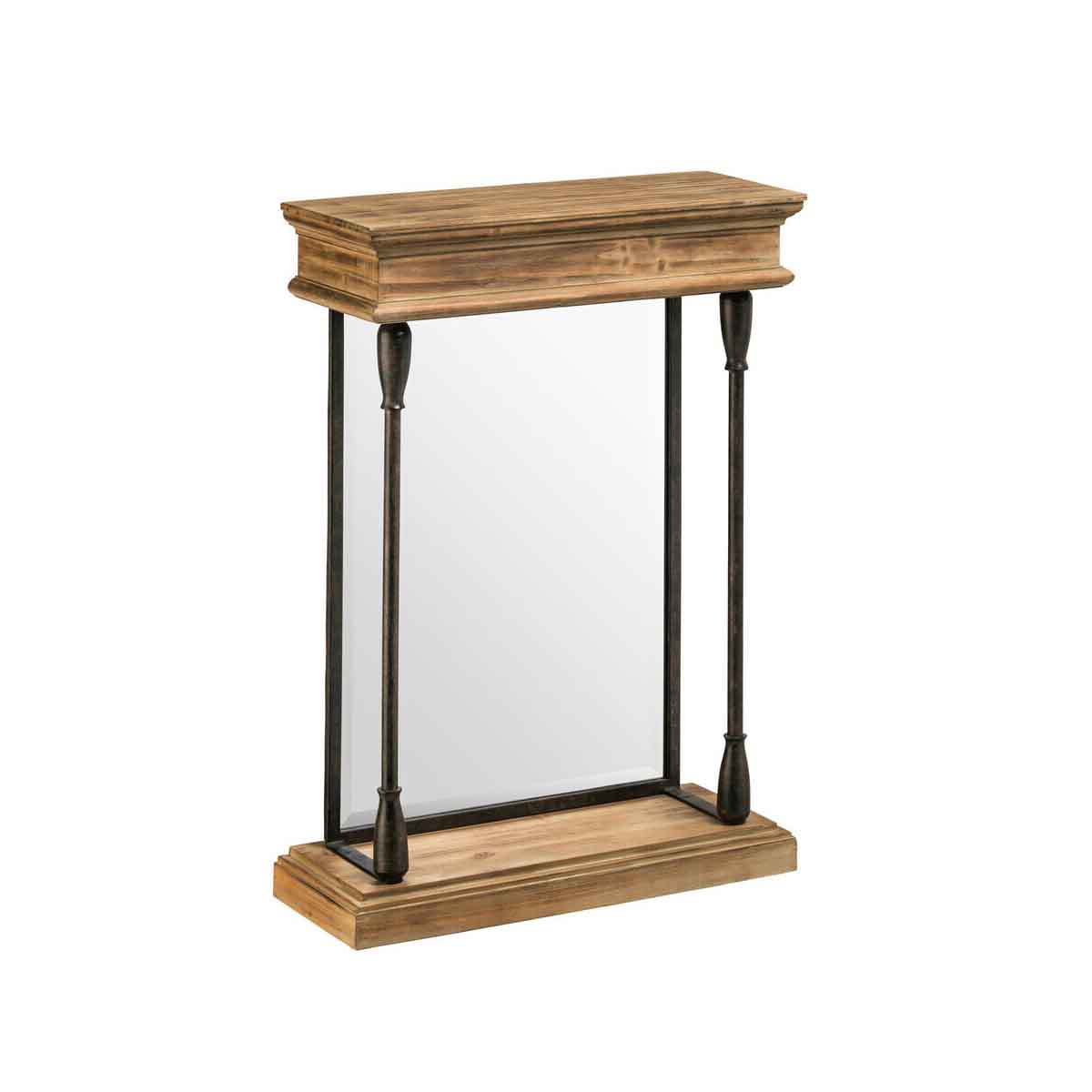 Tribeca Fir Wood and Metal Mirror