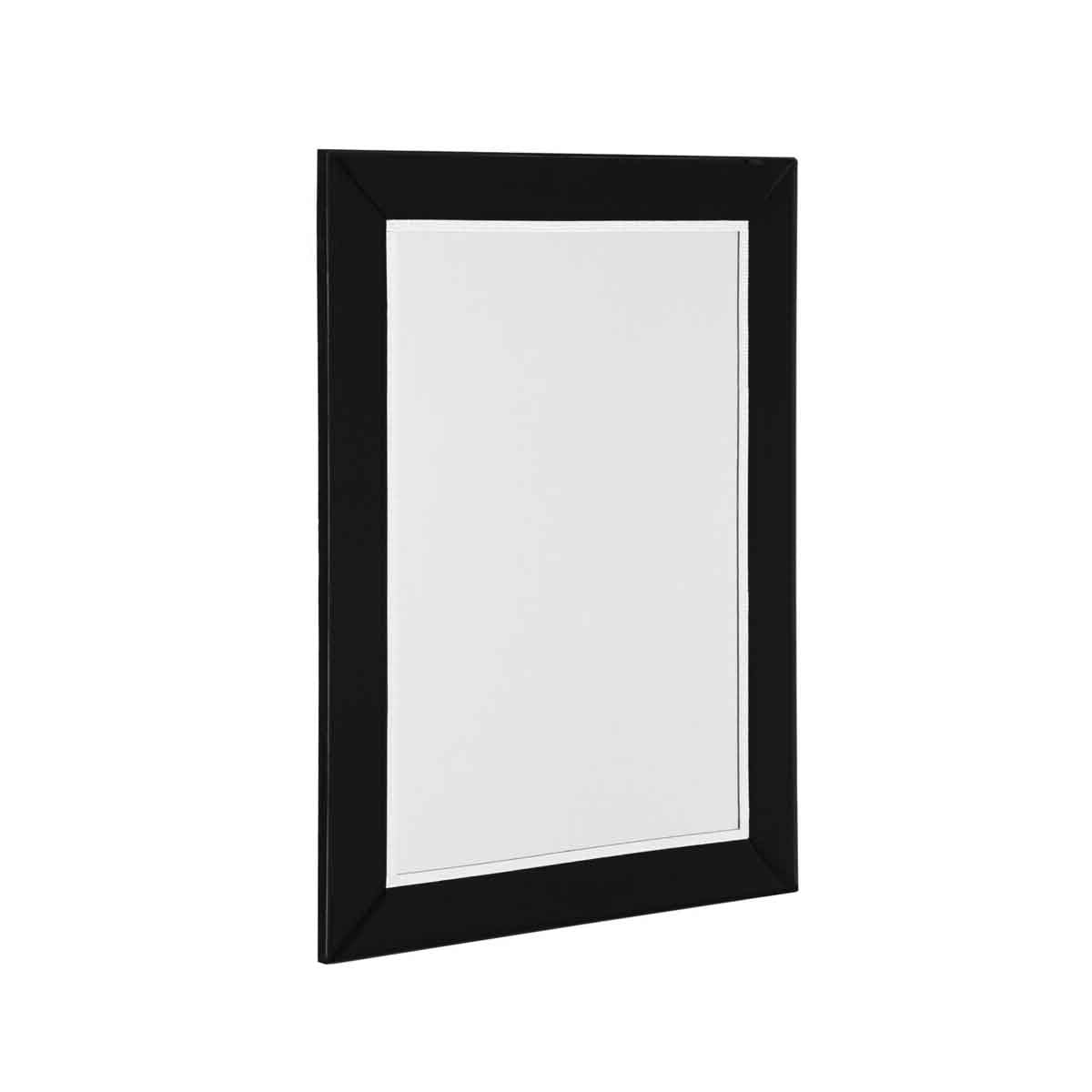 Avelene Black Bevelled Edge Wall Mirror