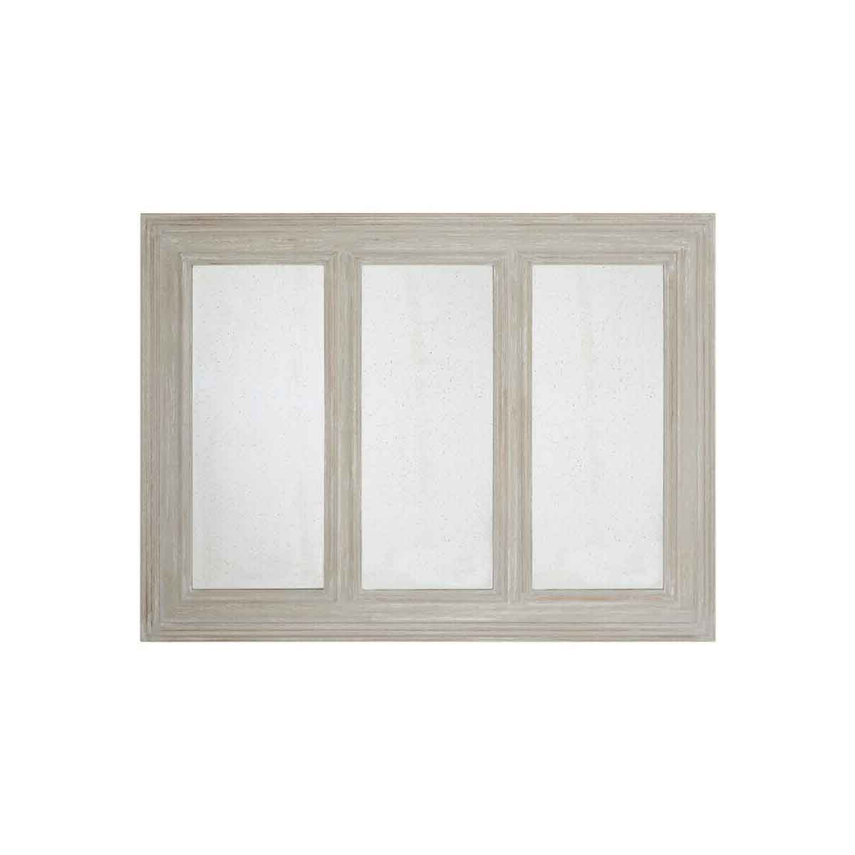 Gail 3 Section Ash Wood Frame Wall Mirror