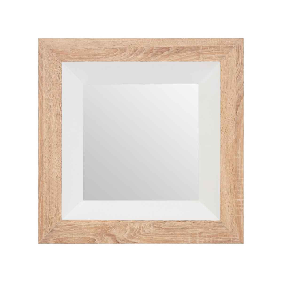 Roxy White Gloss Wood Wall Mirror