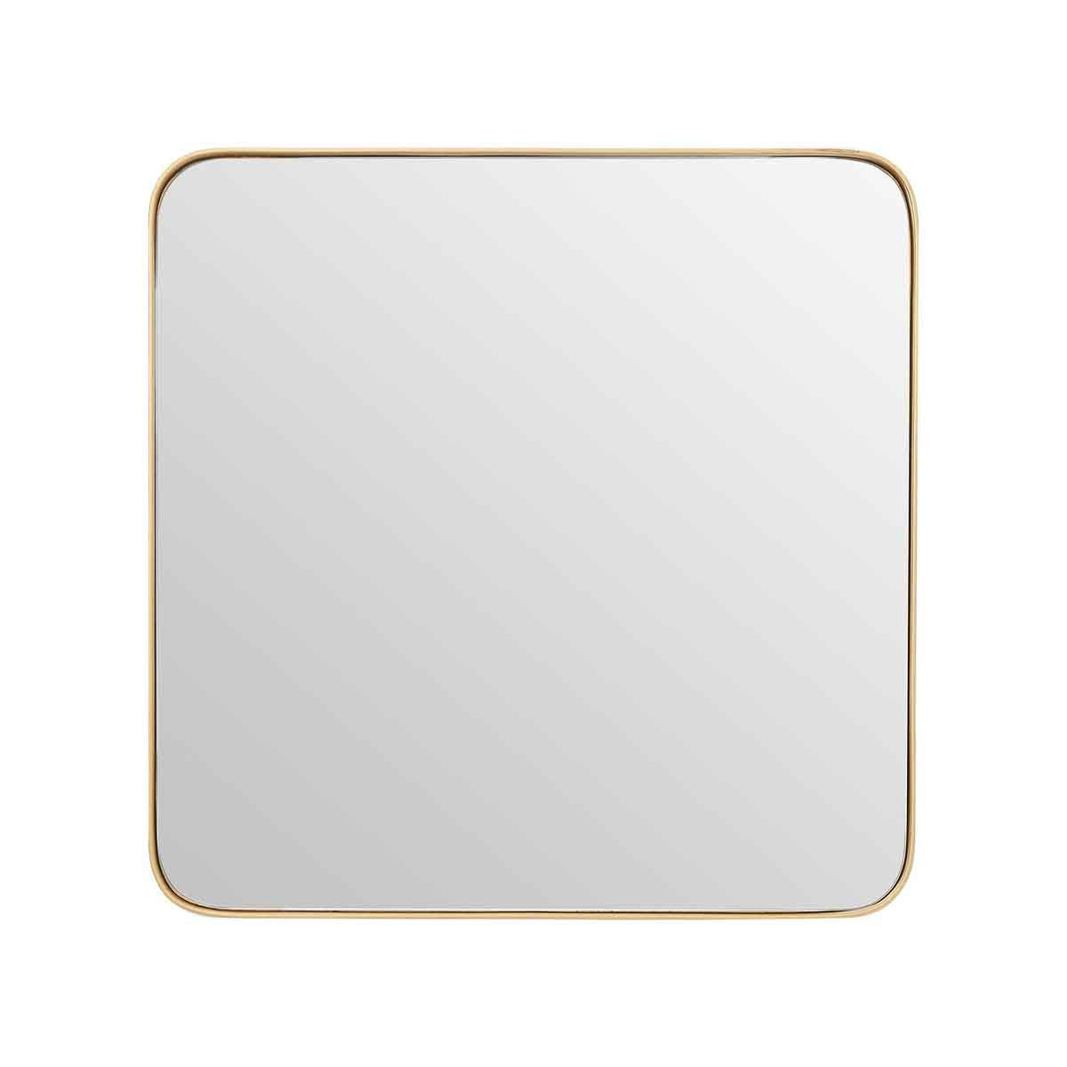 Tia Large Gold Finish Square Wall Mirror